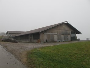 Aussenansicht des Stalls 